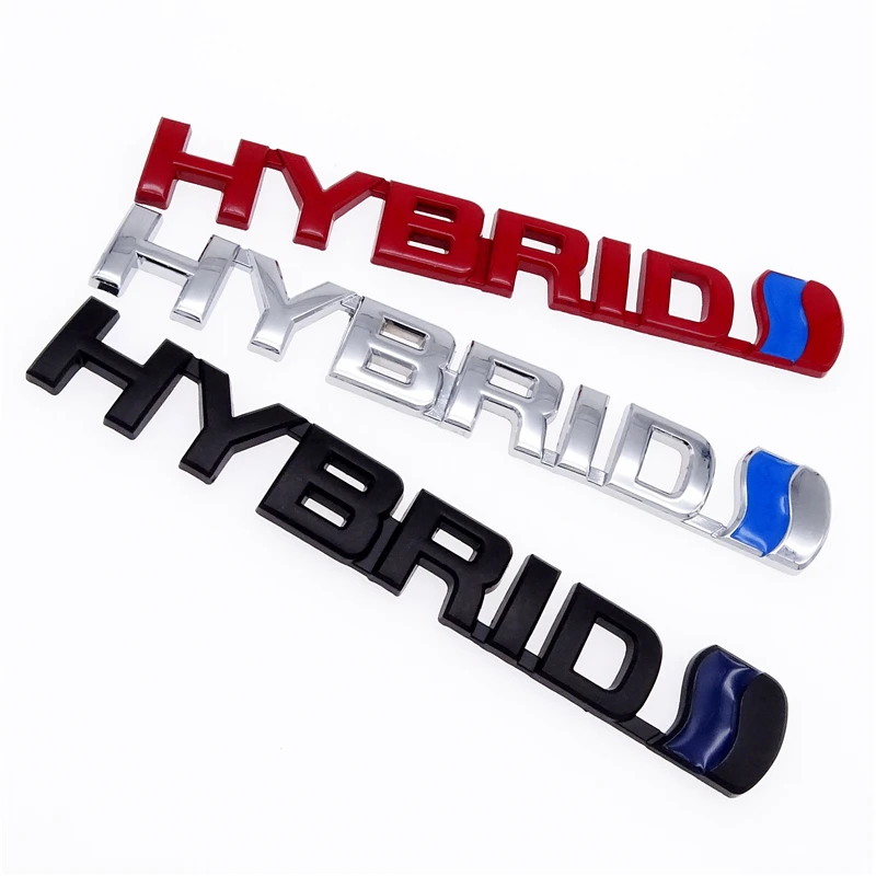 3 Styles Car Decoration for Toyota Prius Camry Crown Auris Rav4 3D HYBRID Car Logo Stickers Refitting Metal Emblem Badge Decal