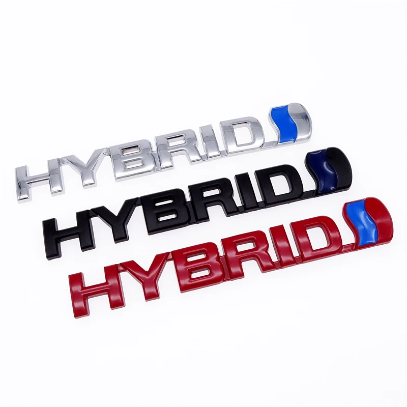 3 Styles Car Decoration for Toyota Prius Camry Crown Auris Rav4 3D HYBRID Car Logo Stickers Refitting Metal Emblem Badge Decal