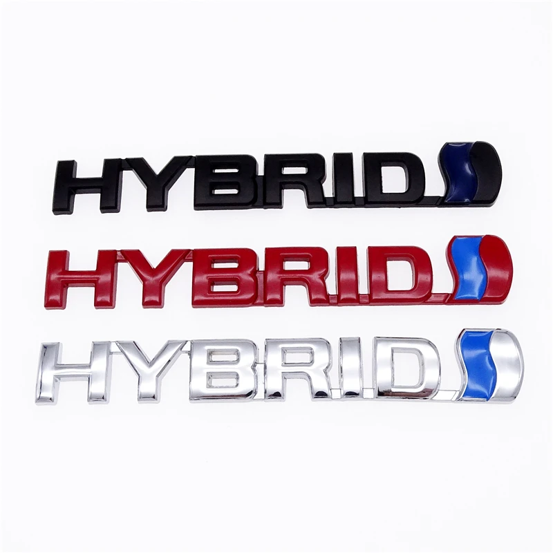 3 Styles Car Decoration for Toyota Prius Camry Crown Auris Rav4 3D HYBRID Car Logo Stickers Refitting Metal Emblem Badge Decal