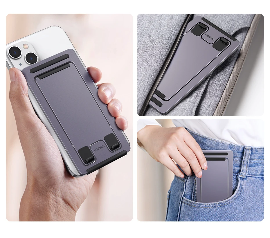 【New-in Sale】UGREEN Phone Holder Aluminum Desk Phone Stand For iPhone 16 15 14 Pro Xiaomi Samsung Mobile Phone Support Tablet