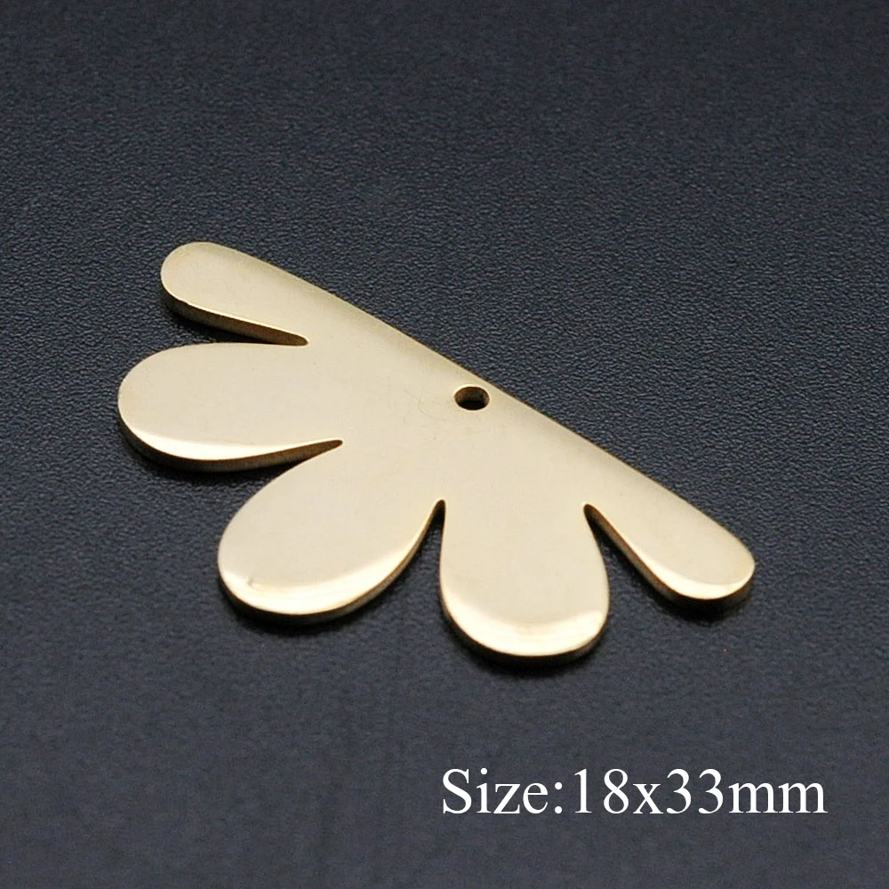 10pcs/lot 316 Stainless Steel Heart Geometric DIY Earring Charm Connector Wholesale Top Quality Findings Accpet OEM Order
