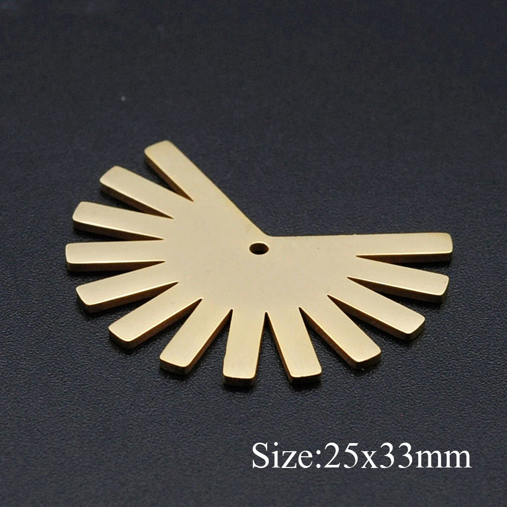 10pcs/lot 316 Stainless Steel Heart Geometric DIY Earring Charm Connector Wholesale Top Quality Findings Accpet OEM Order