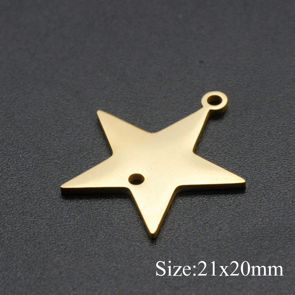 10pcs/lot 316 Stainless Steel Heart Geometric DIY Earring Charm Connector Wholesale Top Quality Findings Accpet OEM Order