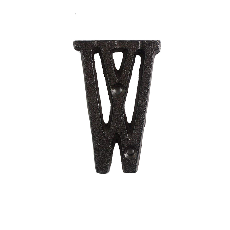 Metal Letters Numbers Cast Iron Decoration House Sign Doorplate DIY Cafe Wall CLH@8