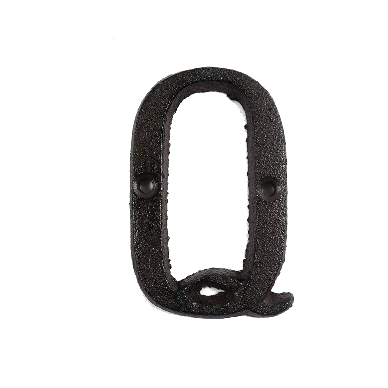 Metal Letters Numbers Cast Iron Decoration House Sign Doorplate DIY Cafe Wall CLH@8