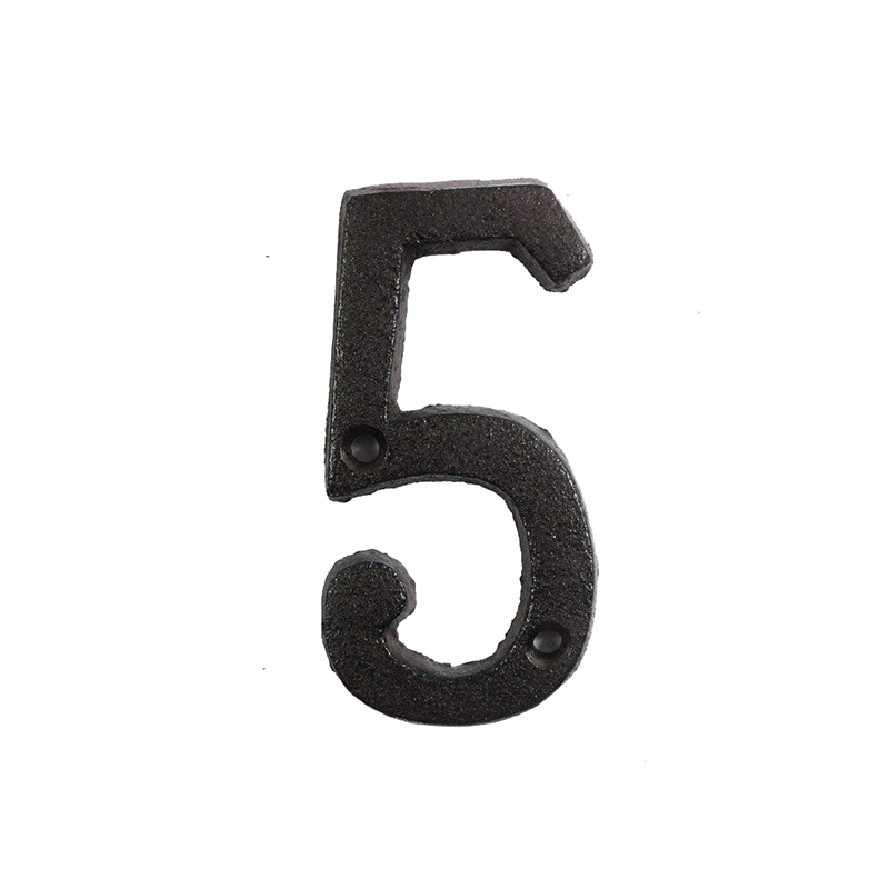 Metal Letters Numbers Cast Iron Decoration House Sign Doorplate DIY Cafe Wall CLH@8