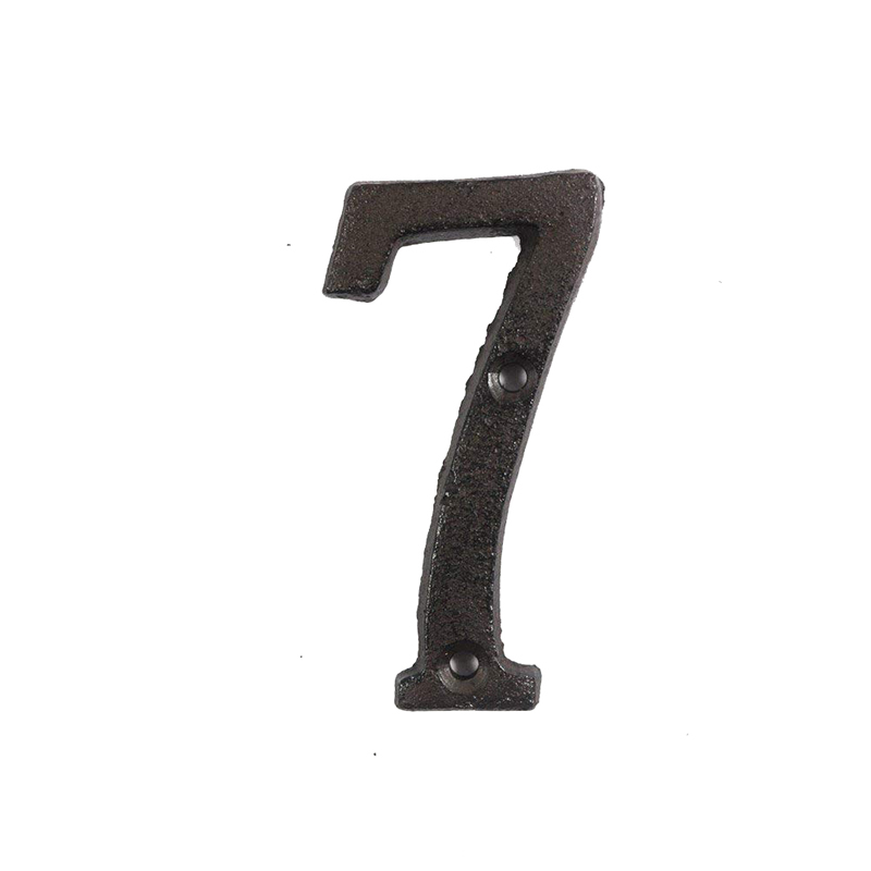 Metal Letters Numbers Cast Iron Decoration House Sign Doorplate DIY Cafe Wall CLH@8