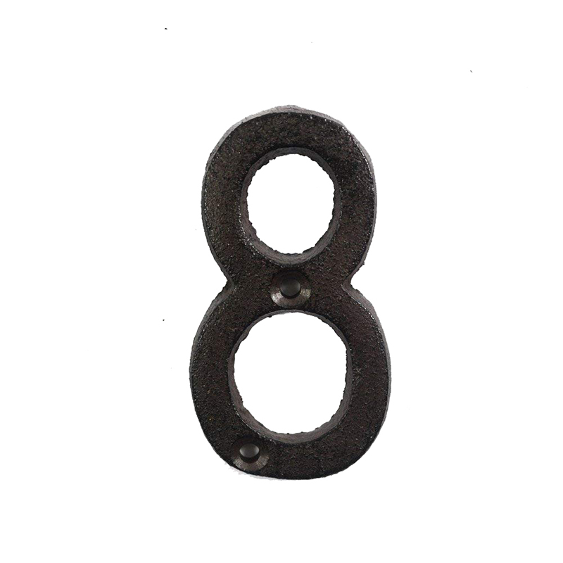 Metal Letters Numbers Cast Iron Decoration House Sign Doorplate DIY Cafe Wall CLH@8