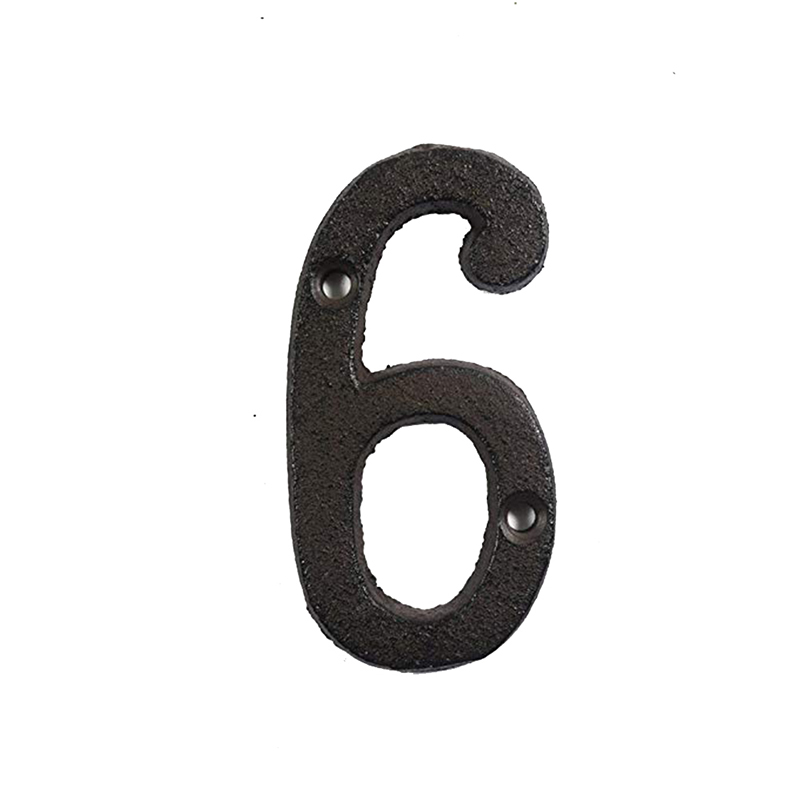 Metal Letters Numbers Cast Iron Decoration House Sign Doorplate DIY Cafe Wall CLH@8