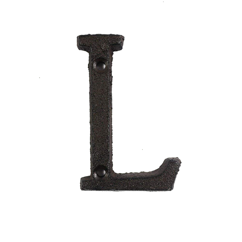 Metal Letters Numbers Cast Iron Decoration House Sign Doorplate DIY Cafe Wall CLH@8