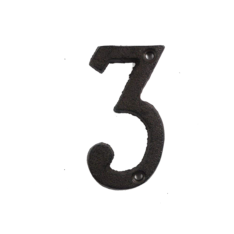 Metal Letters Numbers Cast Iron Decoration House Sign Doorplate DIY Cafe Wall CLH@8