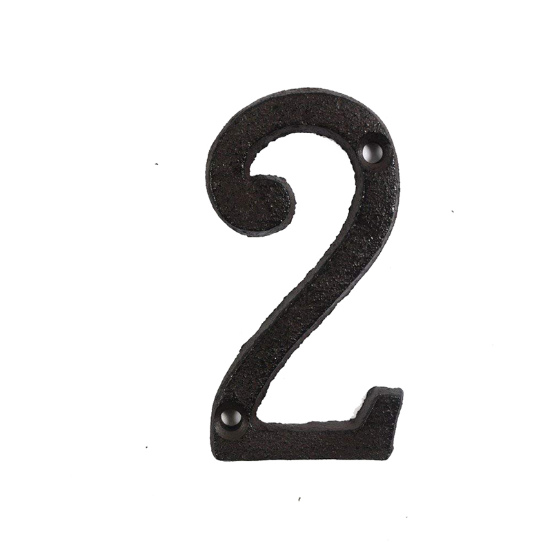 Metal Letters Numbers Cast Iron Decoration House Sign Doorplate DIY Cafe Wall CLH@8