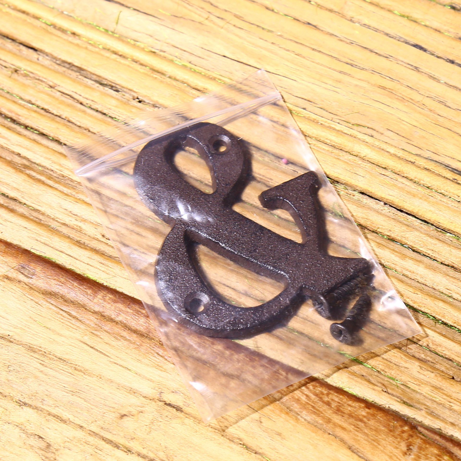 Metal Letters Numbers Cast Iron Decoration House Sign Doorplate DIY Cafe Wall CLH@8