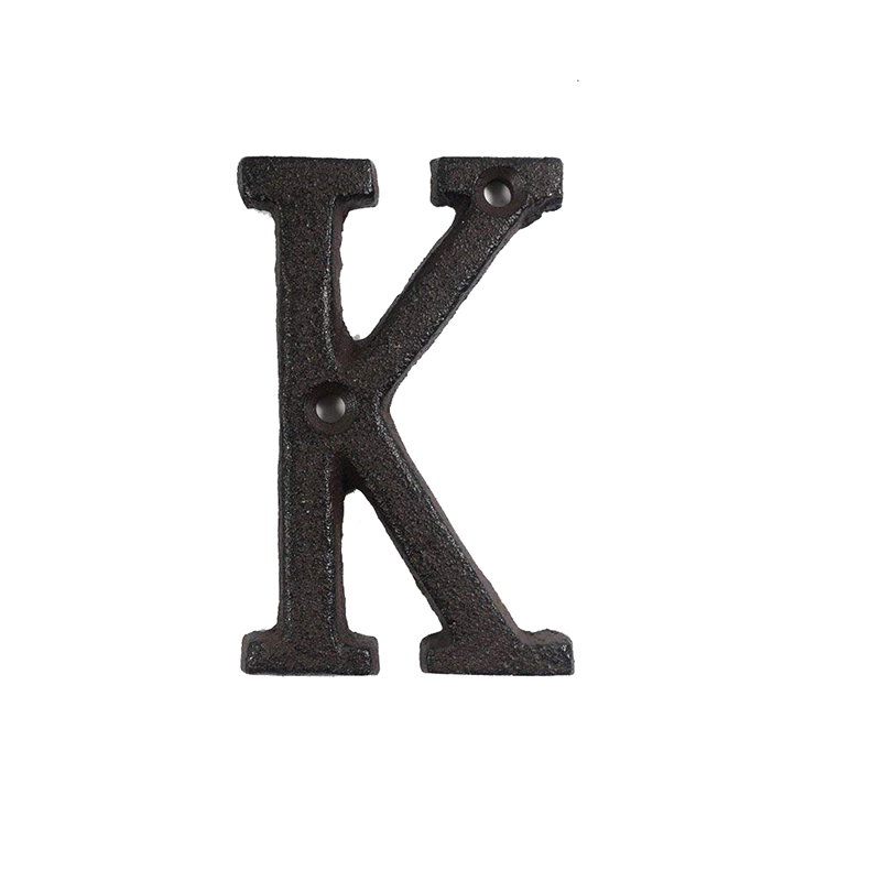 Metal Letters Numbers Cast Iron Decoration House Sign Doorplate DIY Cafe Wall CLH@8
