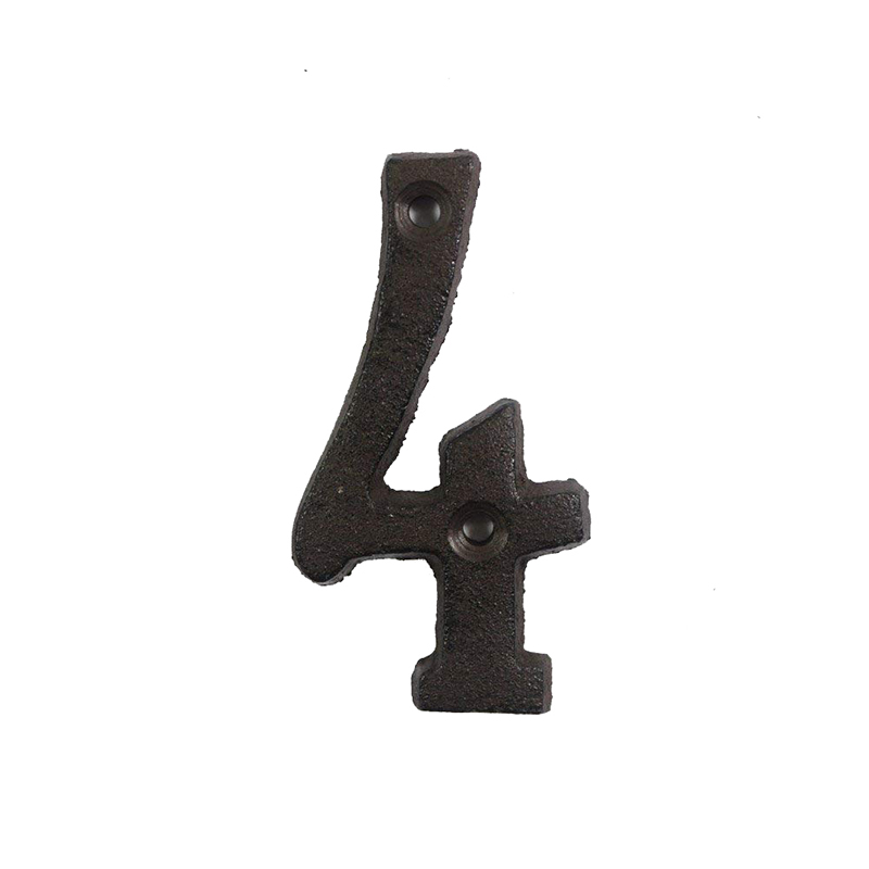 Metal Letters Numbers Cast Iron Decoration House Sign Doorplate DIY Cafe Wall CLH@8