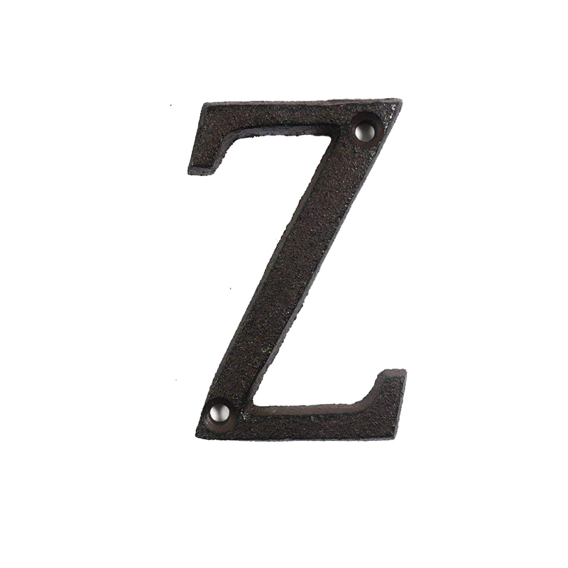 Metal Letters Numbers Cast Iron Decoration House Sign Doorplate DIY Cafe Wall CLH@8