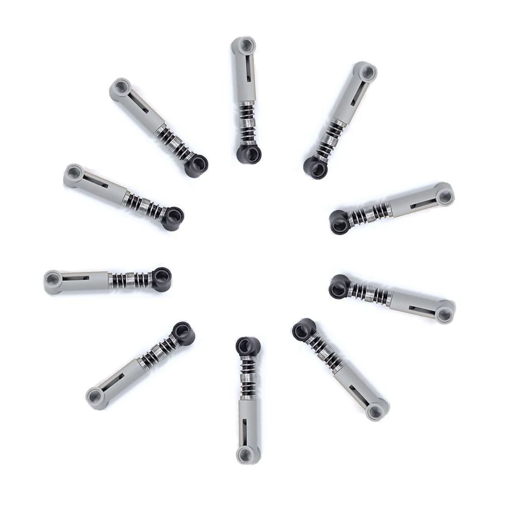 MOC Parts Technical Building Blocks Self-Locking Bricks Shock Absorber 6.5L (Hard Spring) 3 Color Compatible with Lego 76537