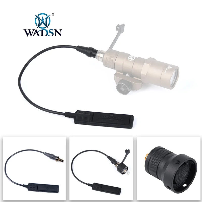WADSN Tactical Surefir Flashlight Remote Pressure Switch For M300 M600 Sereis Scout Light Long Switch Button Accesseries