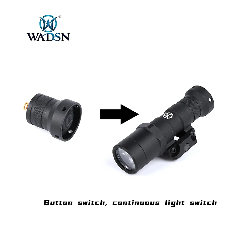 WADSN Tactical Surefir Flashlight Remote Pressure Switch For M300 M600 Sereis Scout Light Long Switch Button Accesseries