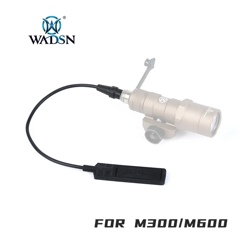 WADSN Tactical Surefir Flashlight Remote Pressure Switch For M300 M600 Sereis Scout Light Long Switch Button Accesseries