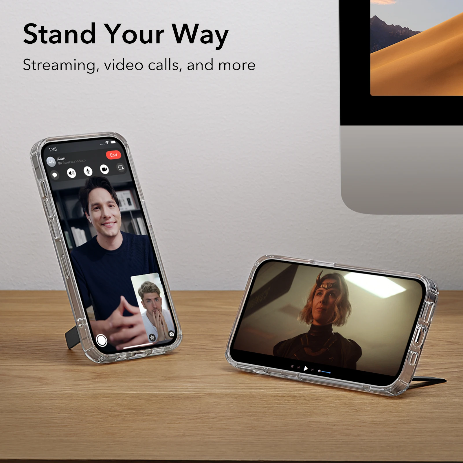 ESR for iPhone 15 14 Pro Max Phone Stand for iPhone 13 12 11 XR Phone Kickstand for Samsung Xiaomi Pixel Metal Smartphone Stand