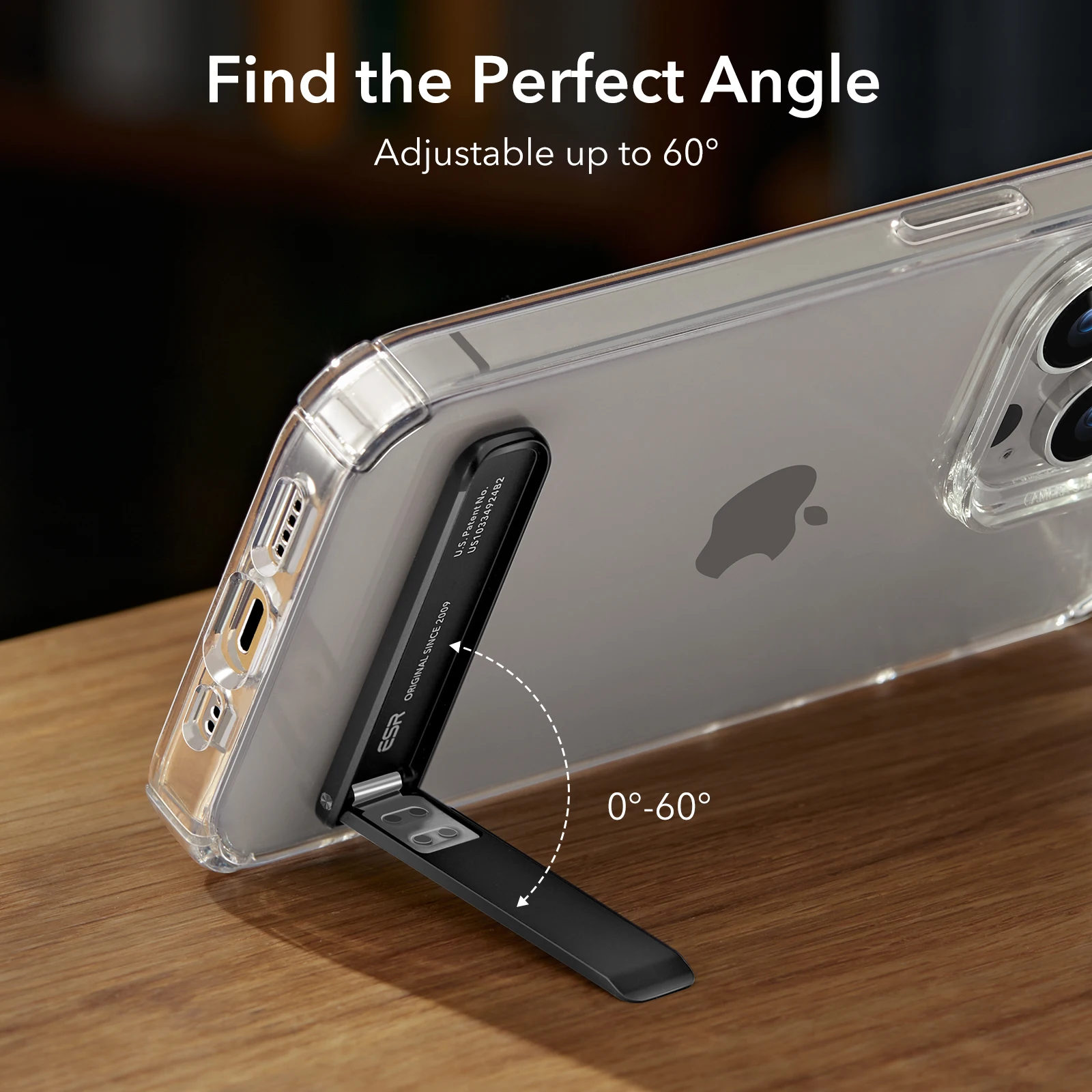 ESR for iPhone 15 14 Pro Max Phone Stand for iPhone 13 12 11 XR Phone Kickstand for Samsung Xiaomi Pixel Metal Smartphone Stand