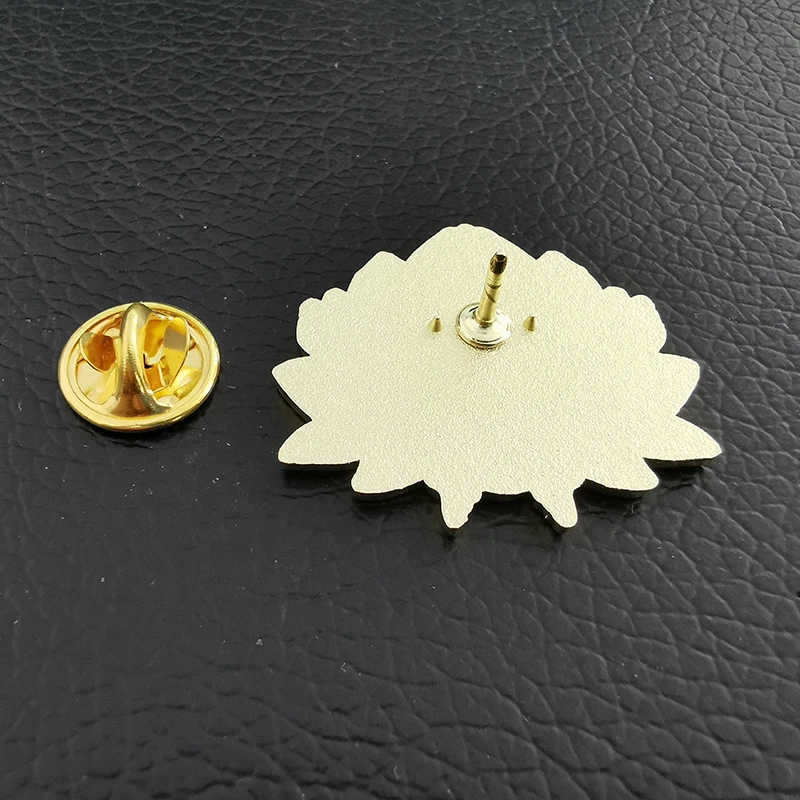 Girl witchcraft magic pin