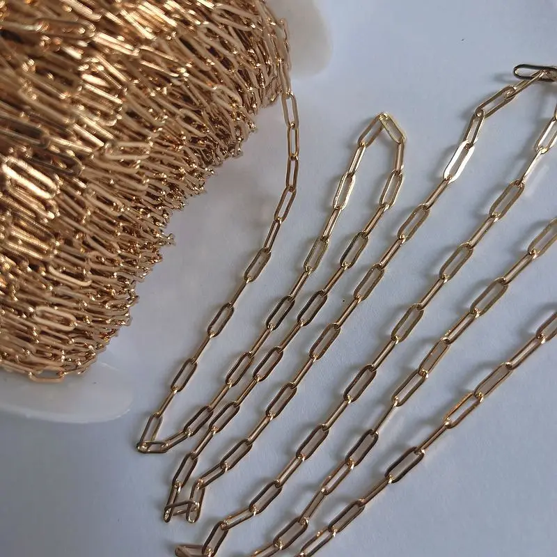 2meter Stainless Steel Necklace Chain for Diy Jewelry Making Rolo Cable Link Bulk Chains Handmade Neckalce Bracelet Accessories