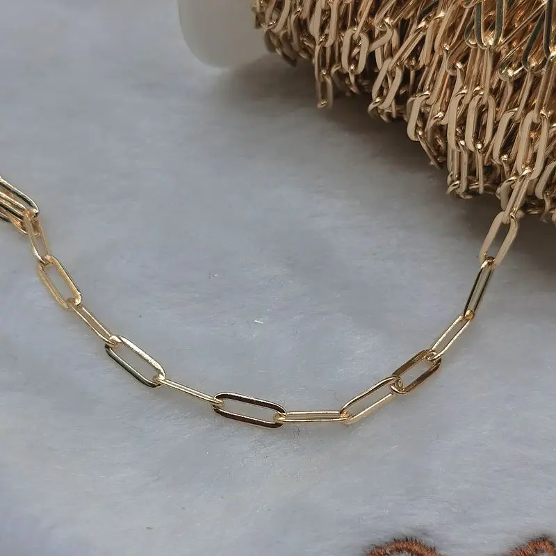 2meter Stainless Steel Necklace Chain for Diy Jewelry Making Rolo Cable Link Bulk Chains Handmade Neckalce Bracelet Accessories