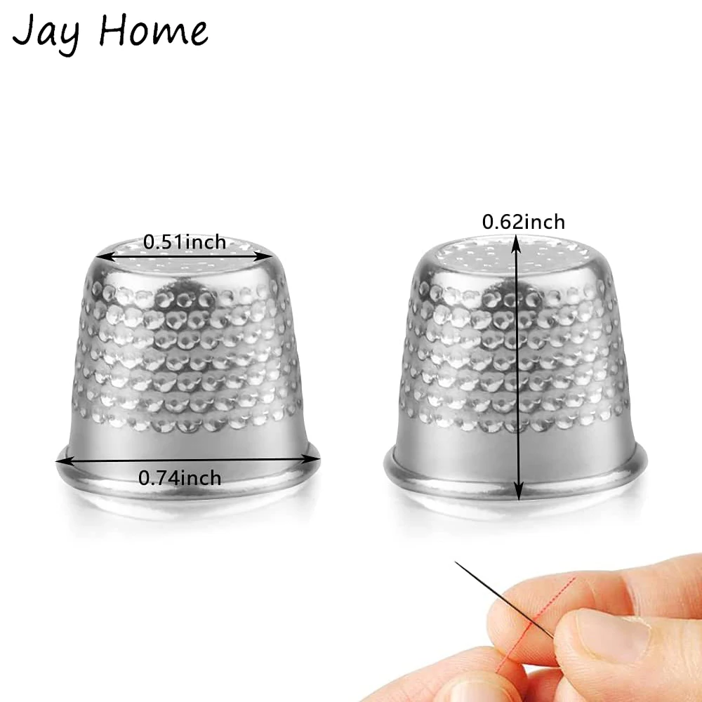 10/30Pcs Metal Sewing Thimble Finger Shield for DIY Crafts Sewing Thimble Protector Cap Hand Stitching Embroidery Finger Thimble