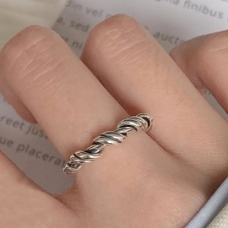 VENTFILLE 925 Sterling Silver Ring for Women Girl Gift Flower Bow Love Combination Ins Niche Jewelry Dropship Wholesale
