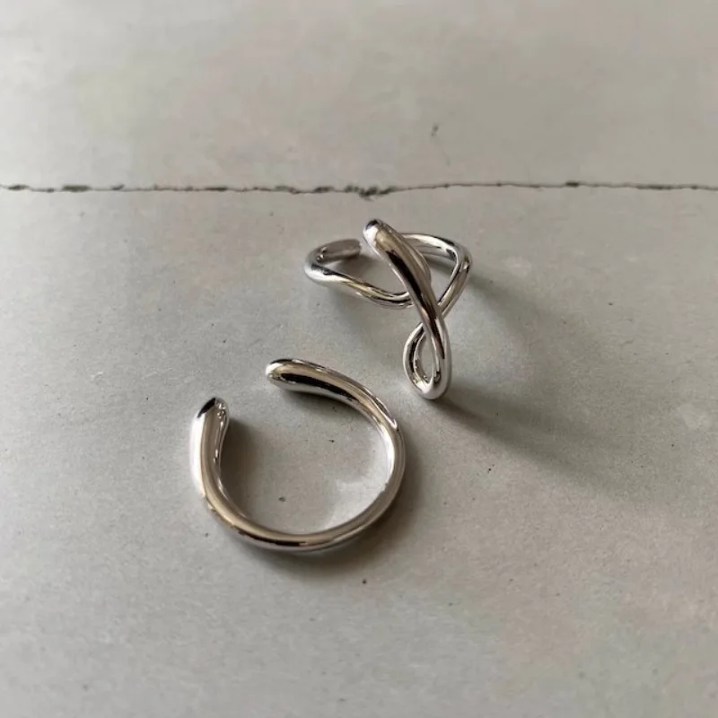 VENTFILLE 925 Sterling Silver Ring for Women Girl Gift Flower Bow Love Combination Ins Niche Jewelry Dropship Wholesale