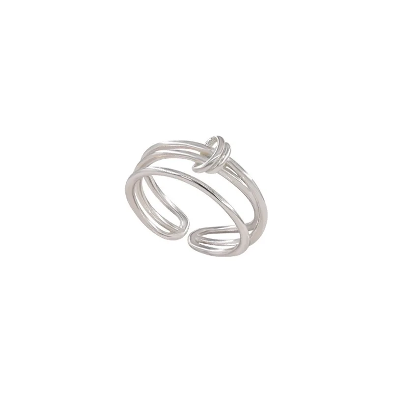 VENTFILLE 925 Sterling Silver Ring for Women Girl Gift Flower Bow Love Combination Ins Niche Jewelry Dropship Wholesale