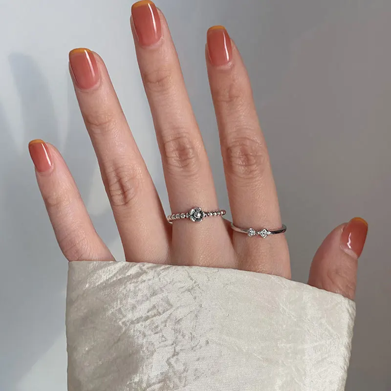 VENTFILLE 925 Sterling Silver Ring for Women Girl Gift Flower Bow Love Combination Ins Niche Jewelry Dropship Wholesale