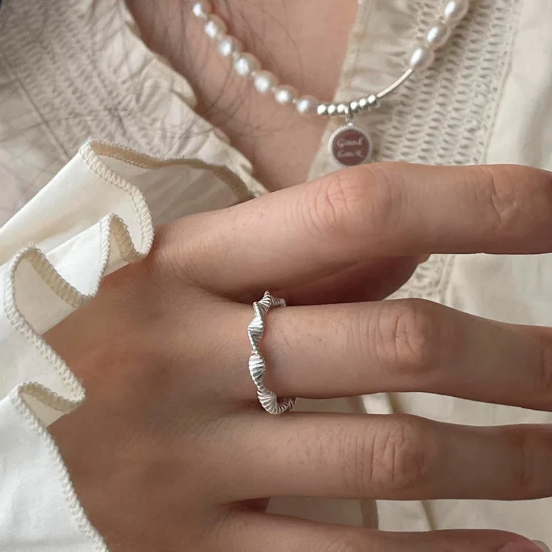 VENTFILLE 925 Sterling Silver Ring for Women Girl Gift Flower Bow Love Combination Ins Niche Jewelry Dropship Wholesale