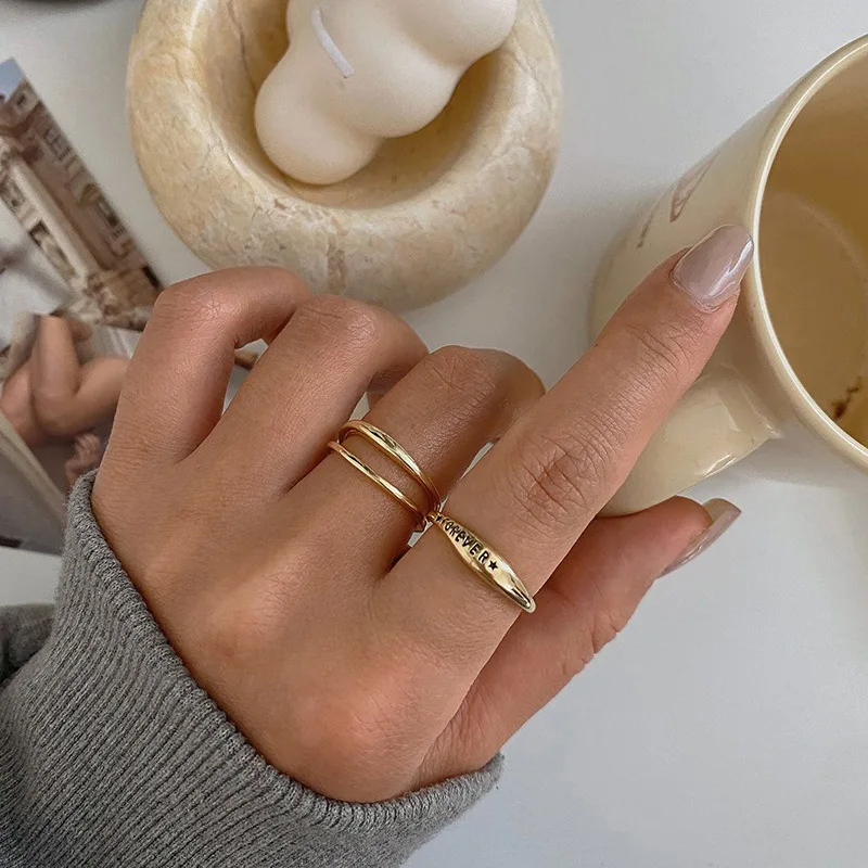 VENTFILLE 925 Sterling Silver Ring for Women Girl Gift Flower Bow Love Combination Ins Niche Jewelry Dropship Wholesale