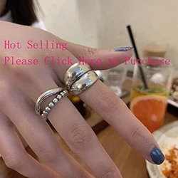 VENTFILLE 925 Sterling Silver Ring for Women Girl Gift Flower Bow Love Combination Ins Niche Jewelry Dropship Wholesale