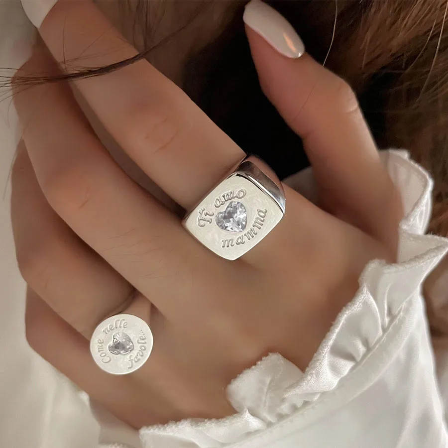 VENTFILLE 925 Sterling Silver Ring for Women Girl Gift Flower Bow Love Combination Ins Niche Jewelry Dropship Wholesale