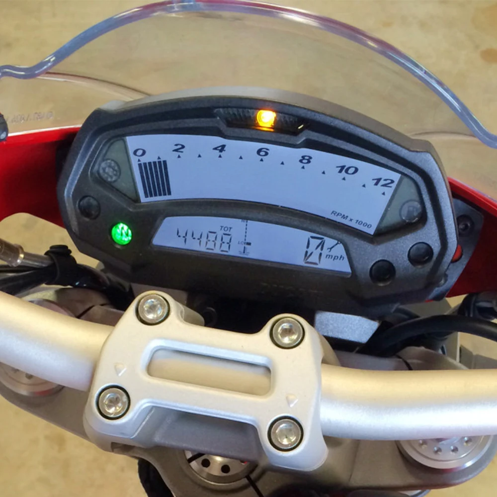 LCD Display Ultra Thin for Ducati Monster 696 796 1100 795 Accessories Speedometer Motorcycle HD Screen Instrument Guages
