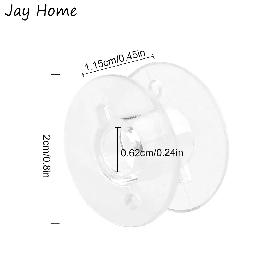 20/50/100Pcs Sewing Machine Bobbins Transparent Plastic Bobbins for Tailoring Embroidery Bobbins Sewing Machine Accessories