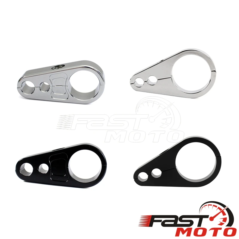 1" 25mm 1-1/4" 32mm Motorcycle Frame Handlebar Clutch Cable Brake Line Clamp Fixed Clips Wiring Support Adapter for Harley