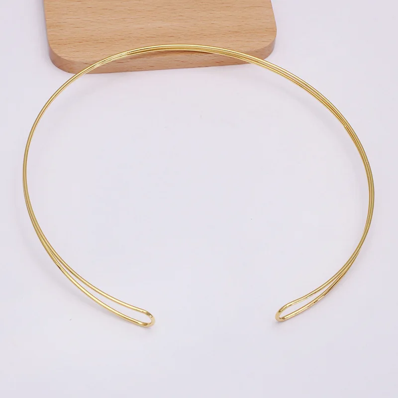 3pcs 5pcs 140mm Metal Hairband Headdress Hairwear Head Hair Bands Head Hoop Base Setting Jewelry Components DIY Wedding
