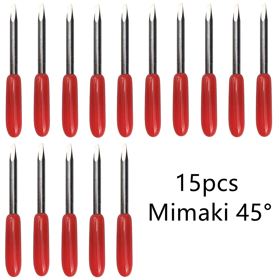 15pcs 45 Degree Mimaki Plotter Vinyl Cutter Knife Blades for Mimaki Cutting Milling Carving Tool Wear Resisting Durable