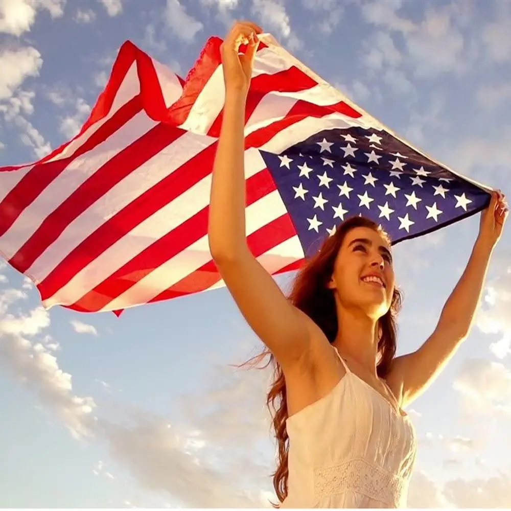 American Flag National Country Flags 3x5 FT Polyester Decoration USA America Banner