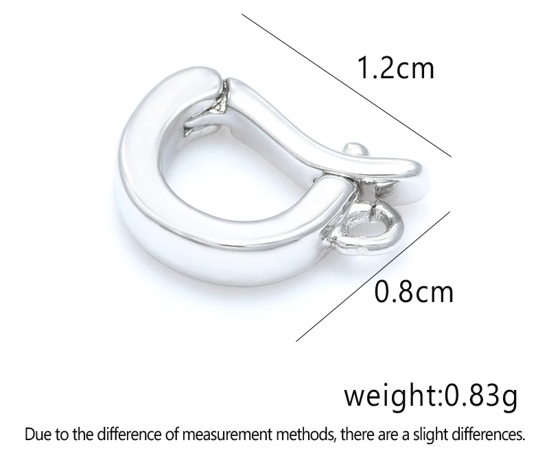 18K Gold Accessories Buckles for Jewelry Bracelet Cubic Zircon Clasps Hooks DIY Woman Jewelry Findings Making