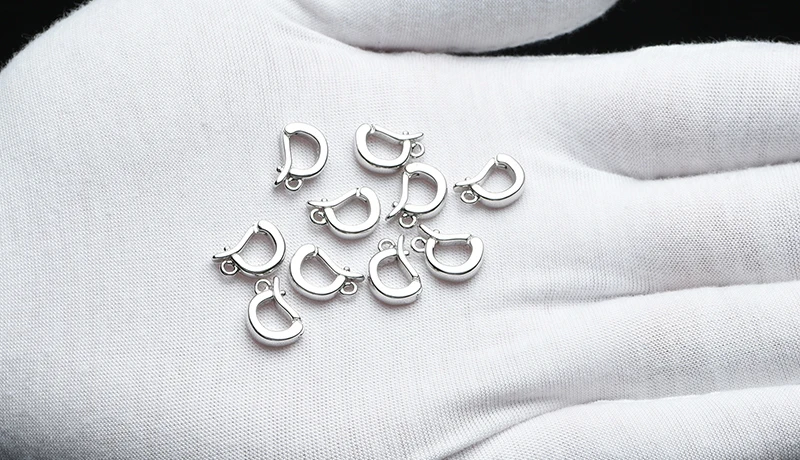 18K Gold Accessories Buckles for Jewelry Bracelet Cubic Zircon Clasps Hooks DIY Woman Jewelry Findings Making