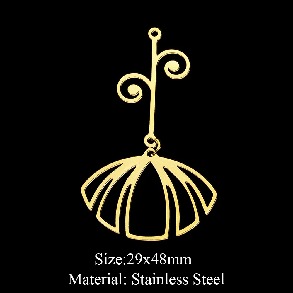 10pcs 316 Stainless Steel Sunflower Lotus Charm Pendants for DIY Jewelry Making Flower Tassel Charms Wholesale Necklaces Accesso