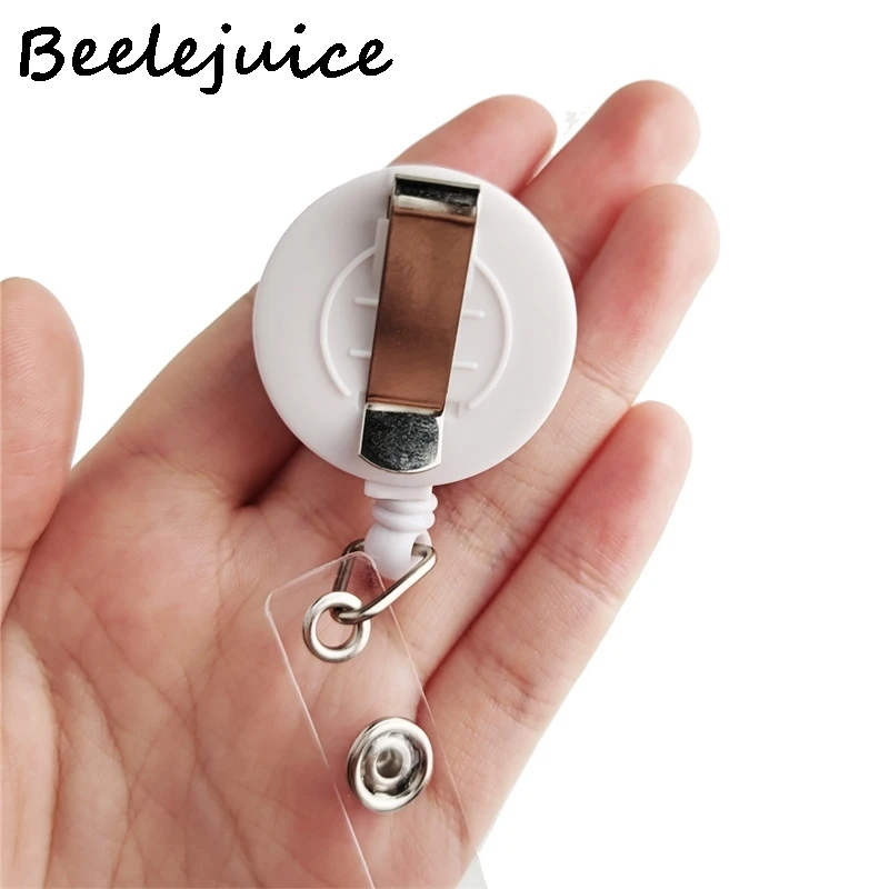 Pink Cherry blossoms Retractable Badge Reel Lanyard Nurse ID Business Credit Card Work Card Office Student Clips Card Cover Bag