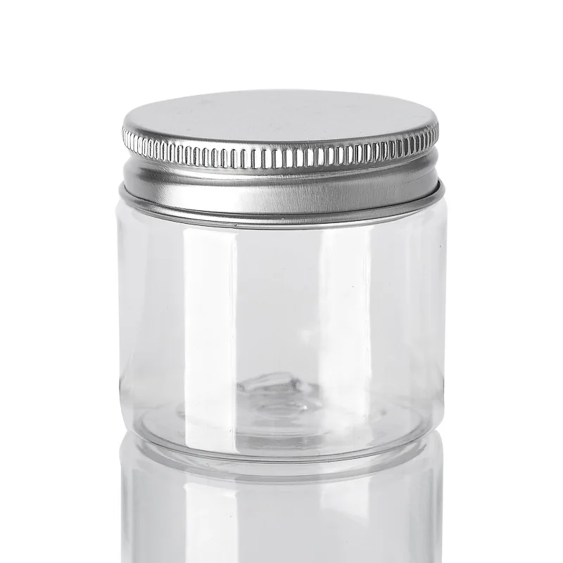 20Pcs 30/50/60/80/120/150ml Storage Jars With Lids Aluminum Round Canister Empty Plastic Cosmetic Jars Food Travel Bottle Pot