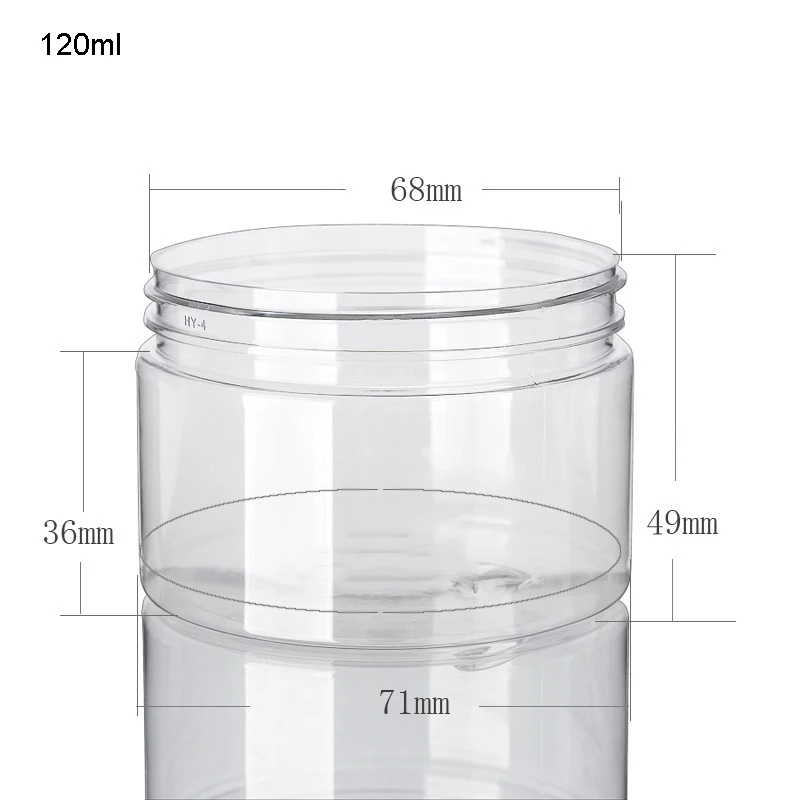 20Pcs 30/50/60/80/120/150ml Storage Jars With Lids Aluminum Round Canister Empty Plastic Cosmetic Jars Food Travel Bottle Pot